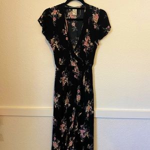 Black floral dress